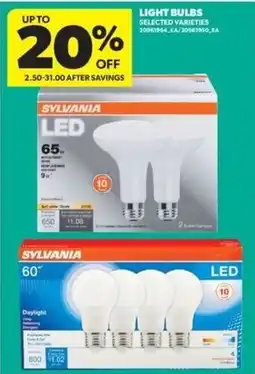 Real Canadian Superstore Sylvania light bulbs offer