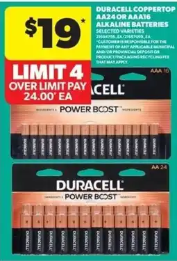Real Canadian Superstore Duracell Power Boost alkaline batteries offer