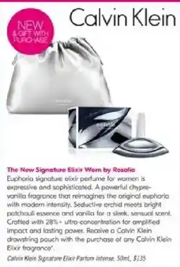 Shoppers Drug Mart Calvin Klein The New Signature Elixir Worn by Rosalia offer