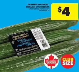 Real Canadian Superstore Farmer's Market English Cucumbers offer
