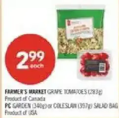 Shoppers Drug Mart Farmer's market grape tomatoes offer