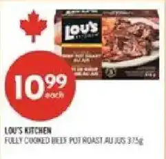Shoppers Drug Mart Lou's kitchen fully cooked beef pot roast au jus offer