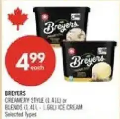 Shoppers Drug Mart Breyers creamery style ice cream offer