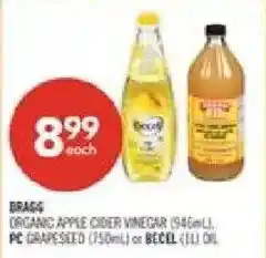 Shoppers Drug Mart Bragg organic apple cider vinegar offer