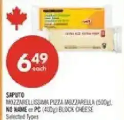 Shoppers Drug Mart Saputo mozzarella pizza mozzarella offer