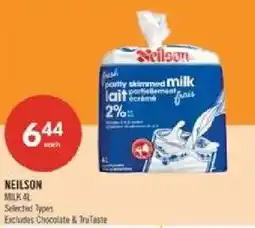 Shoppers Drug Mart Neilson milk offer