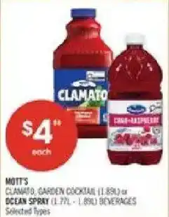 Shoppers Drug Mart Mott's beverages offer