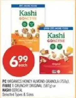 Shoppers Drug Mart PC Organics Honey Almond Granola offer
