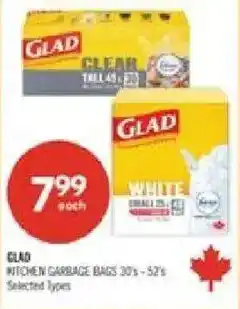 Shoppers Drug Mart Glad kitchen garbage bags offer