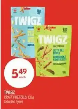 Shoppers Drug Mart Twigz craft pretzels offer