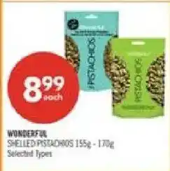 Shoppers Drug Mart Wonderful shelled pistachios offer