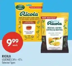 Shoppers Drug Mart Ricola lozenges offer