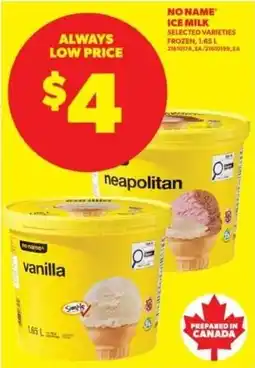 Real Canadian Superstore No Name ice milk offer