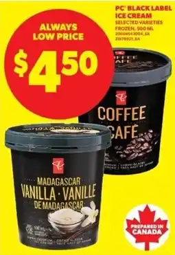 Real Canadian Superstore PC black label ice cream offer