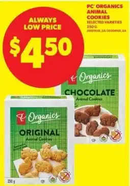 Real Canadian Superstore PC Organics animal cookies offer