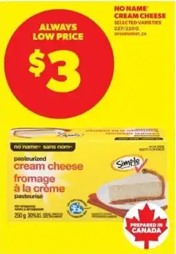 Real Canadian Superstore No Name cream cheese offer