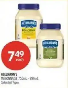 Shoppers Drug Mart Hellmann's mayonnaise offer