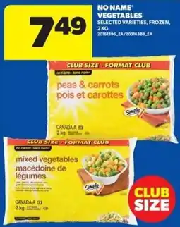 Real Canadian Superstore No Name vegetables offer