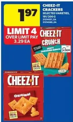 Real Canadian Superstore Cheez-it crackers selected varieties offer