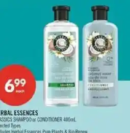 Shoppers Drug Mart Herbal Essences Classics Shampoo or Conditioner offer