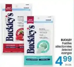 Uniprix Buckley's selected lozenges offer