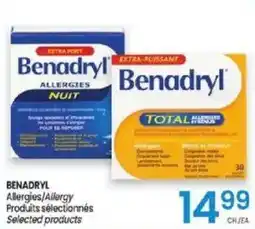 Uniprix Benadryl Allergy Selected products offer