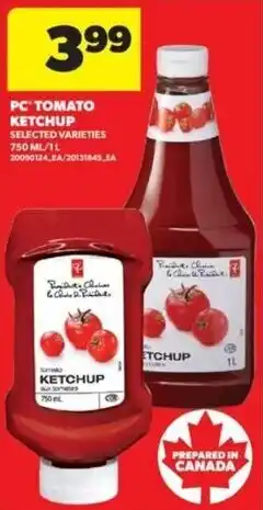 Real Canadian Superstore PC tomato ketchup offer
