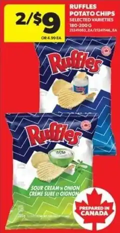 Real Canadian Superstore Ruffles potato chips offer