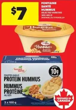 Real Canadian Superstore Fontaine santé hummus offer