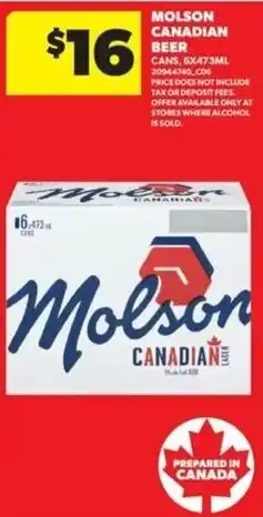Real Canadian Superstore Molson canadian beer offer