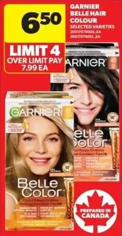 Real Canadian Superstore Garnier belle hair colour offer