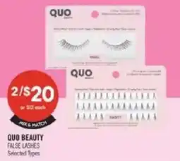 Shoppers Drug Mart Quo beauty false lashes offer