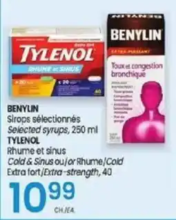Uniprix Benylin selected syrups offer