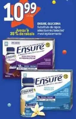 Uniprix Ensure substitutes de repas selectionnes/selected meal replacements offer