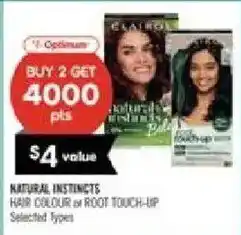 Shoppers Drug Mart Optimum natural instincts hair colour or root touch-up offer