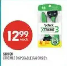 Shoppers Drug Mart Schick xtremes disposable razors offer