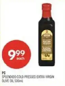 Shoppers Drug Mart PC Splendid Cold Pressed Extra Virgin Olive Oil offer