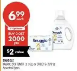 Shoppers Drug Mart Snuggle fabric softener or sheets offer
