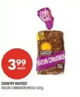 Shoppers Drug Mart Country Harvest raisin cinnamon bread offer