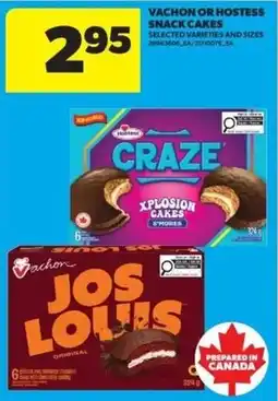 Real Canadian Superstore Vachon or Hostess snack cakes offer