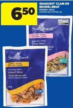 Real Canadian Superstore Seaquest clam or mussel meat offer