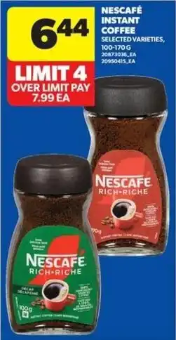 Real Canadian Superstore Nescafe instant coffee offer