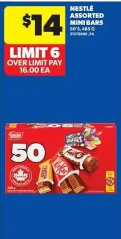 Real Canadian Superstore Nestle assorted mini bars offer