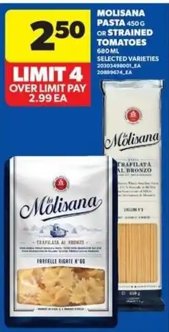 Real Canadian Superstore Molisan pasta or strained tomatoes offer