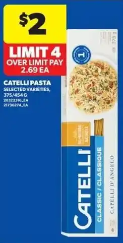 Real Canadian Superstore Catelli pasta selected varieties offer
