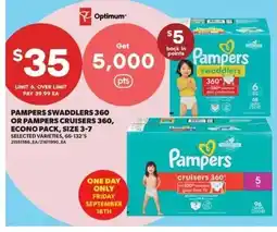 Real Canadian Superstore Pampers swaddlers 360 or pampers cruisers 360 offer