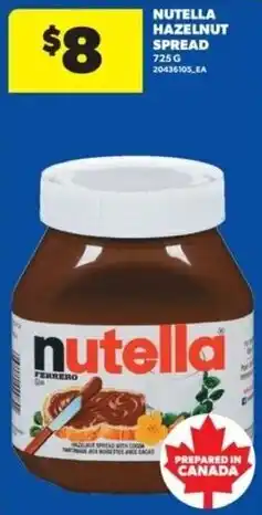 Real Canadian Superstore Nutella hazelnut spread offer
