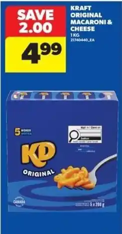 Real Canadian Superstore Kraft original macaroni & cheese offer
