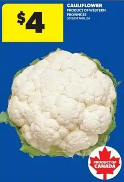 Real Canadian Superstore Cauliflower offer