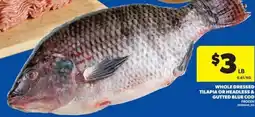 Real Canadian Superstore Whole dressed tilapia or headless & gutted blue cod offer